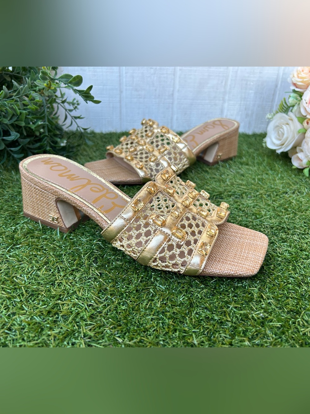 SAM EDELMAN
Webster mesh sandals AMBER GOLD MULT size 8.5 new - Picture 7 of 16